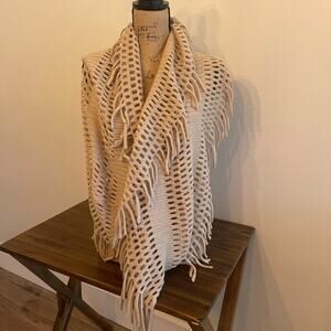 Oversized Cream Colored Infinity Scarf